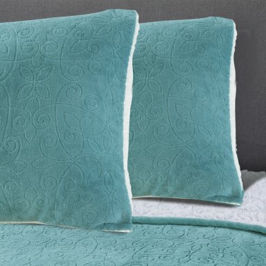 CUBRECAMA CORAL SHERPA 1.5 PLAZAS TURQUESA - 2