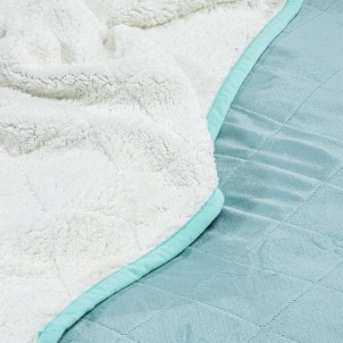 CUBRECAMA CORAL SHERPA 1.5 PLAZAS TURQUESA - 7