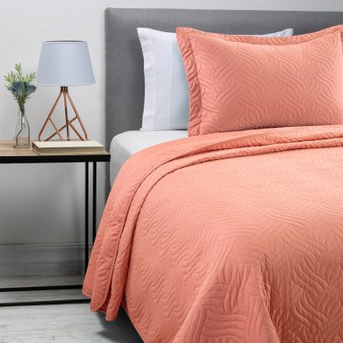 CUBRECAMA LISO CORAL 1 PLAZA - 3