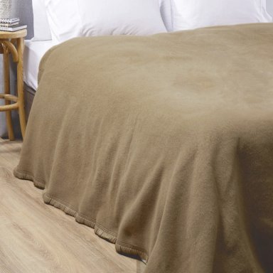 FRAZADA DE LANA CLASSIC LISA 1 PLAZA 50% LANA 50 % ACRILICO - 6