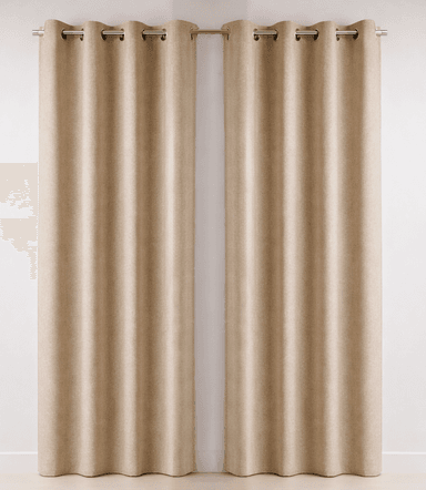 SET 2 CORTINAS BLACKOUT NORDIC TOSTADO - 1