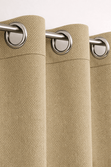 SET 2 CORTINAS BLACKOUT NORDIC TOSTADO - 2