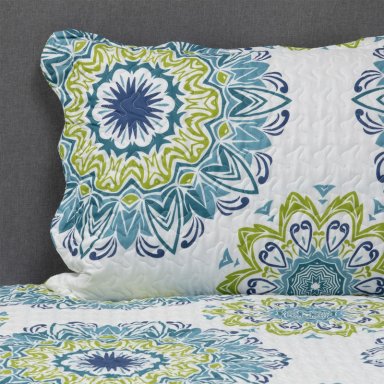 CUBRECAMA ESTAMPADO 1.5 PLAZAS BLANCO - 4