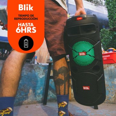 PARLANTE BLUETOOTH KARAOKE CON MICROFONO BLIK SCREAMER3 - 2