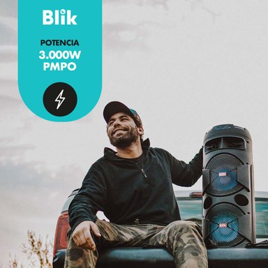 PARLANTE BLUETOOTH KARAOKE CON MICROFONO BLIK SCREAMER3 - 3