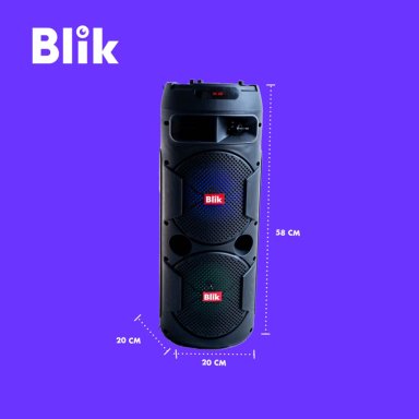 PARLANTE BLUETOOTH KARAOKE CON MICROFONO BLIK SCREAMER3 - 7
