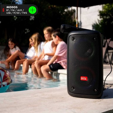 PARLANTE BLUETOOTH BLIK KARAOKE VOICE3 CON MICRÓFONO - 8