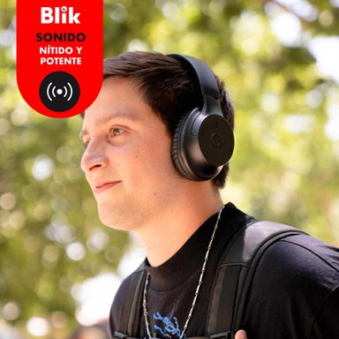 AUDIFONOS BLUETOOTH INALAMBRICOS BLIK SOUL250 NEGROS 20 HRS - 3
