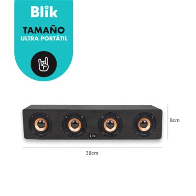 PARLANTE BLUETOOTH BLIK ROCKWOOD NEGRO - 6