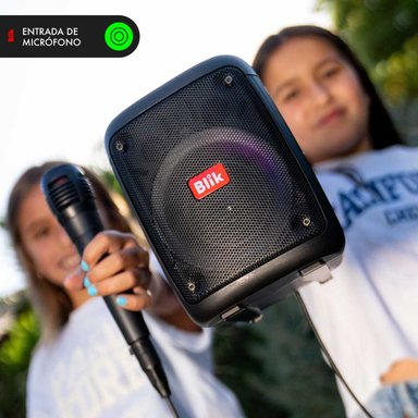 PARLANTE BLUETOOTH KARAOKE CON MICROFONO BLIK VOICE - 5