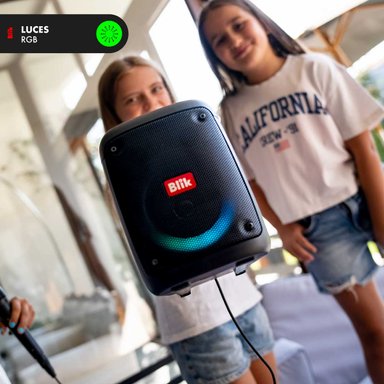 PARLANTE BLUETOOTH KARAOKE CON MICROFONO BLIK VOICE - 7