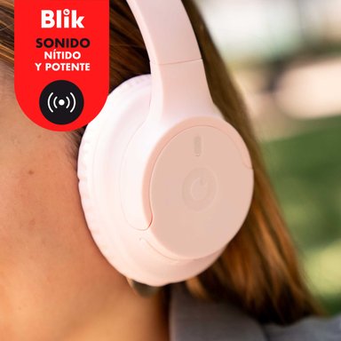 AUDIFONOS BLUETOOTH INALAMBRICOS BLIK SOUL250 ROSADOS 20 HRS - 3