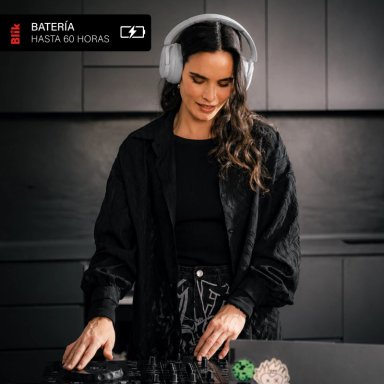AUDIFONOS BLUETOOTH BLIK SOUL900 GRIS CANCELACION DE RUIDO - 5