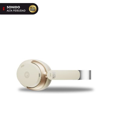 AUDIFONOS BLUETOOTH BLIK AURA950 CANCELACION DE RUIDO 72H CREAM - 3