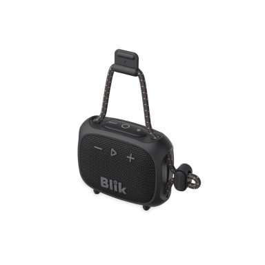 PARLANTE BLUETOOTH BLIK RIDER 8W IPX7 5H CLIP TWS NEGRO - 2