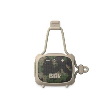 PARLANTE BLUETOOTH BLIK RIDER 8W IPX7 5H CLIP COLOR MILITAR - 1