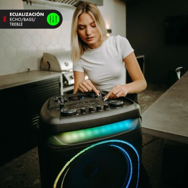 PARLANTE BLUETOOTH KARAOKE CON MICROFONO BLIK ULTRABASS15 - 4
