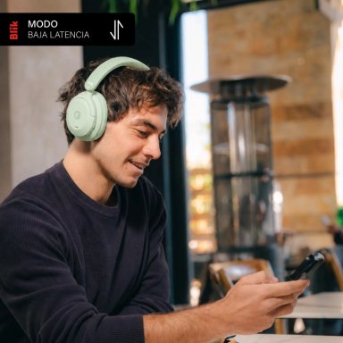 AUDIFONOS BLUETOOTH BLIK SOUL900 CANCELACION DE RUIDO VERDE - 6