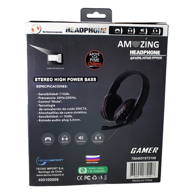 AUDÍFONO GAMER CON MICRÓFONO HZ79 AMAZING - 5