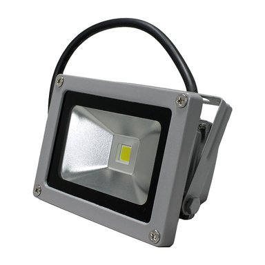 FOCO GREEN E EXTERIOR LED 10W LUZ FRÍA PLATEADO - 1