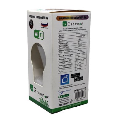 AMPOLLETA GREEN E INTELIGENTE LED WIFI MULTICOLOR 10W - 7