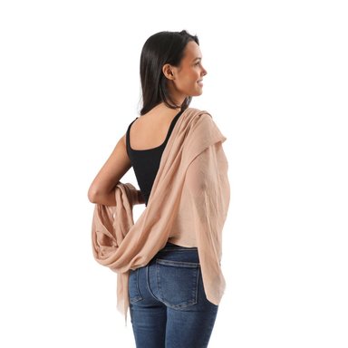 PAÑUELO I-D BEIGE LISO MORELIA - 2