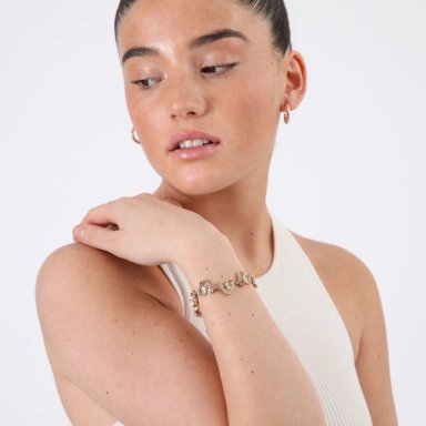 PULSERA LORENA DORADO ID - 2