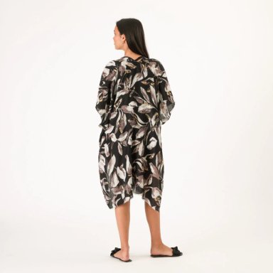 KIMONO ABIERTO FLORAL GREY ID - 3