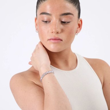 PULSERA NATI PLATEADO ID - 2
