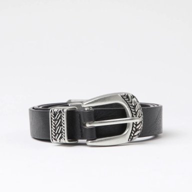 CINTURÓN ECOCUERO TATIENNE NEGRO BASIC - 1