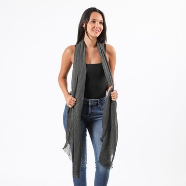 PAÑUELO LISO LUISA GRIS TATIENNE - 2