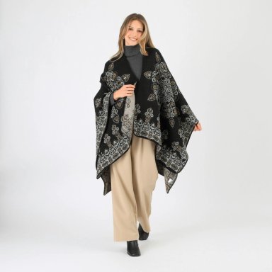 PONCHO ROLF BLACK TATIENNE - 1