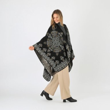 PONCHO ROLF BLACK TATIENNE - 2