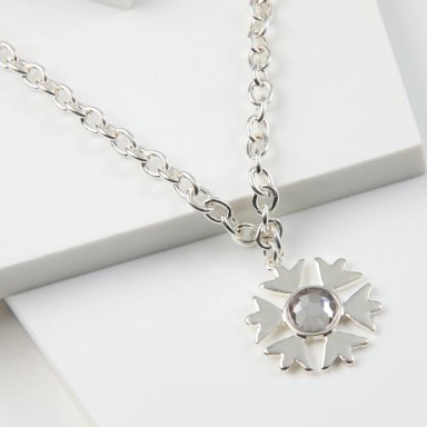 COLLAR CORTO AYLEEN PLATEADO TATIENNE - 1