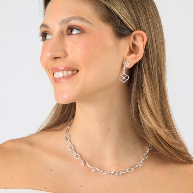 SET DE COLLAR ALICIA PLATEADO TATIENNE - 2