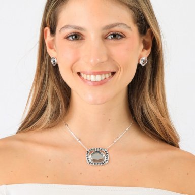 SET DE COLLAR LAILA PLATEADO TATIENNE - 2