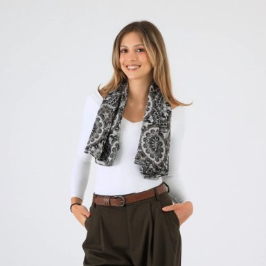 PAÑUELO ESTAMPADO SELMA NEGRO TATIENNE - 2