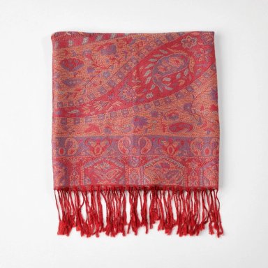 PAÑUELO JACQUARD KARLA ROJO TATIENNE - 1