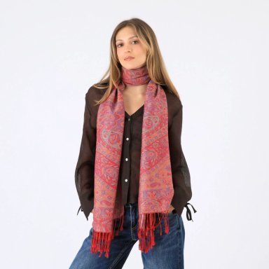PAÑUELO JACQUARD KARLA ROJO TATIENNE - 2