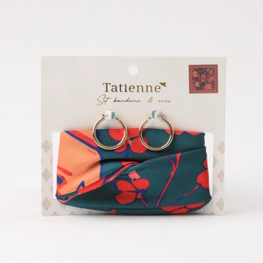 BANDANA SET LIN VERDE TATIENNE - 1