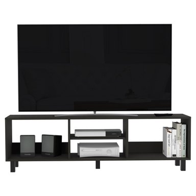 RACK TV FMFURNITURE NEGRO 70' MULTIUSOS FM 042N - 3