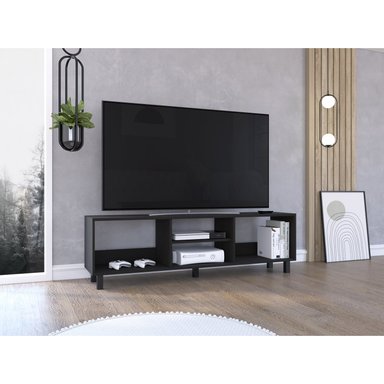 RACK TV FMFURNITURE NEGRO 70' MULTIUSOS FM 042N - 5