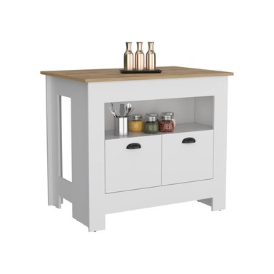MUEBLE COCINA FMFURNITURE ISLA 2 PUERTAS FM-005B BLANCO - 4