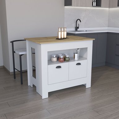 MUEBLE COCINA FMFURNITURE ISLA 2 PUERTAS FM-005B BLANCO - 5