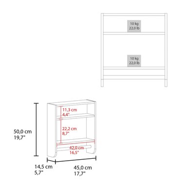 MUEBLE BAÑO FMFURNITURE BOTIQUIN 2 PUERTAS FM 007B BLANCO - 7