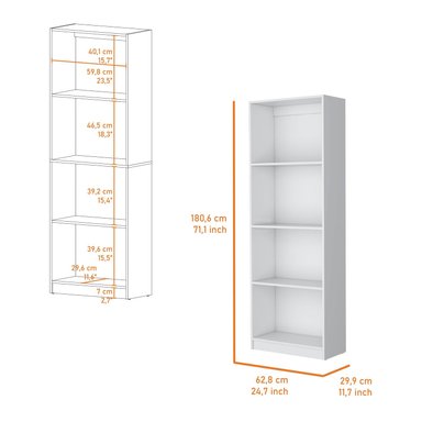 ESTANTE 4 REPISAS FM-017B BLANCO - 5