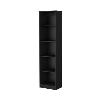 LIBRERO ESTANTE 5 REPISAS MELAMINA FM-018N NEGRO - 1