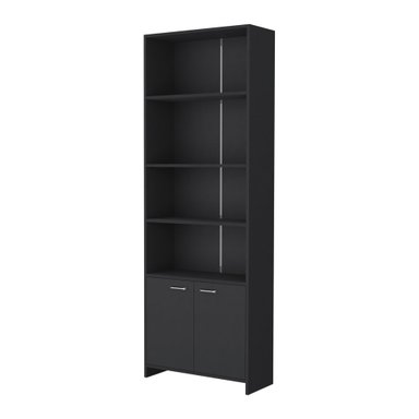 LIBRERO 2 PUERTAS 5 REPISAS FM-016N - NEGRO - 1