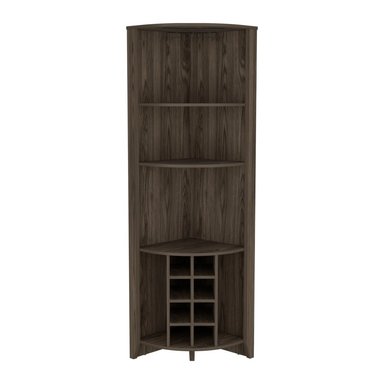 BAR FMFURNITURE ESQUINERO 8 BOTELLEROS Y PORTACOPAS FM 002O CAFE - 1