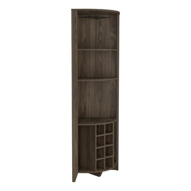 BAR FMFURNITURE ESQUINERO 8 BOTELLEROS Y PORTACOPAS FM 002O CAFE - 2
